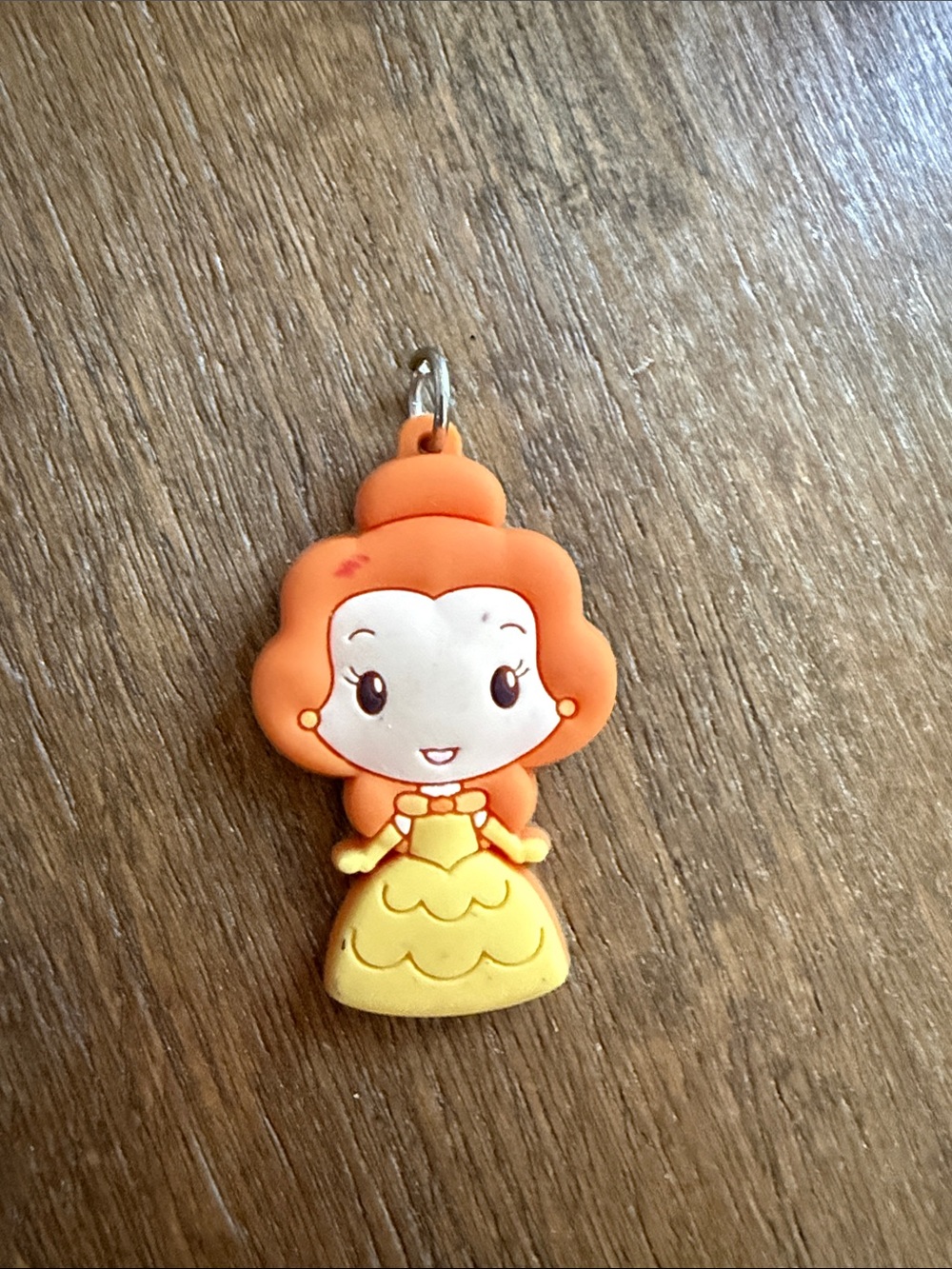 Disney Belle key charm - flat plastic
